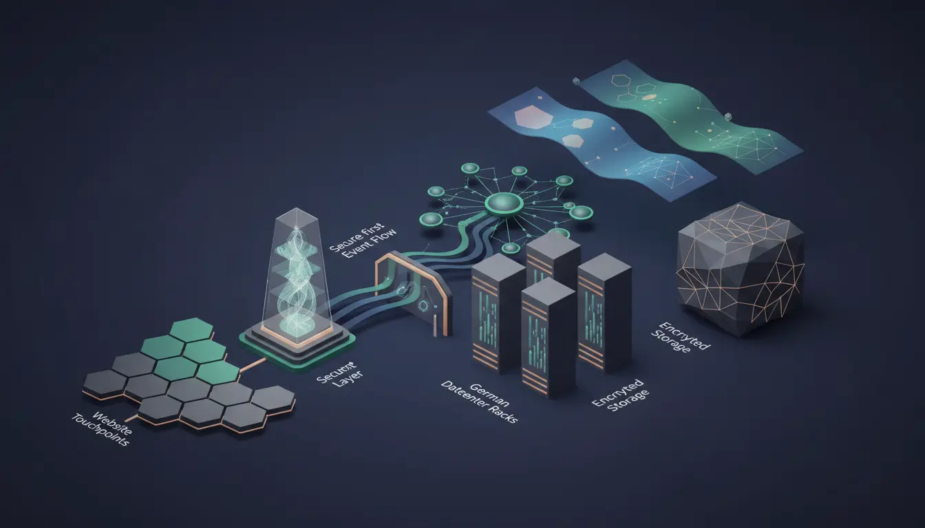 Abstrakte Visualisierung einer betreuten Webanalyse-Lösung